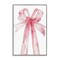 Stupell Industries Watercolor Pink Bow Illustration Framed Giclee, design by LSR Design Studio